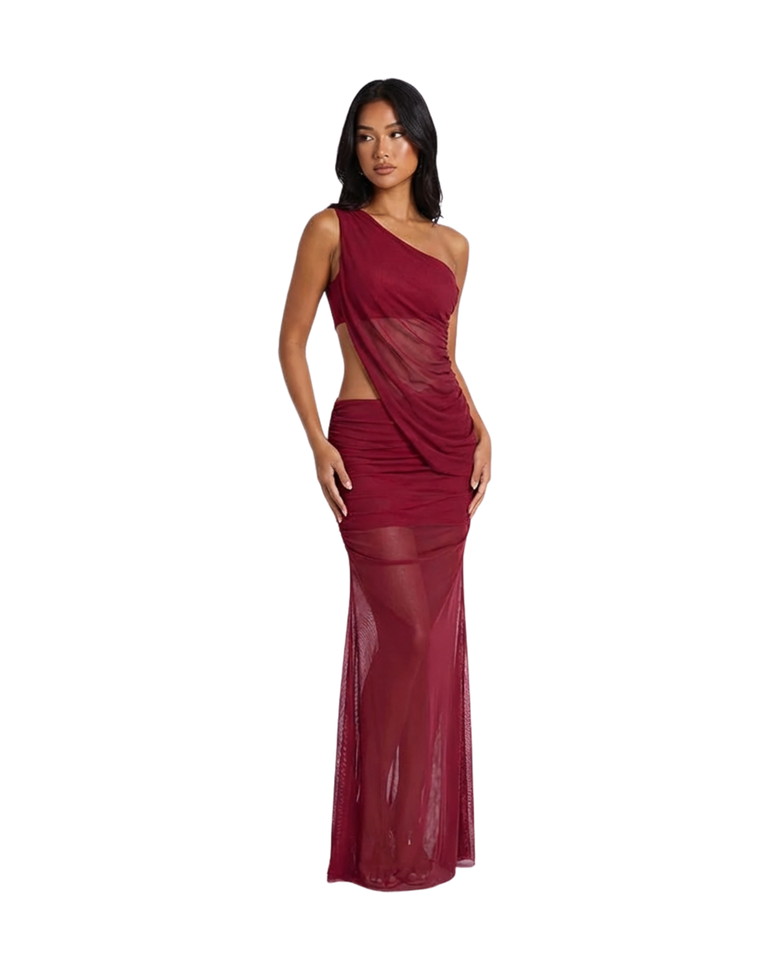 Scarlet Flame Gown In Red