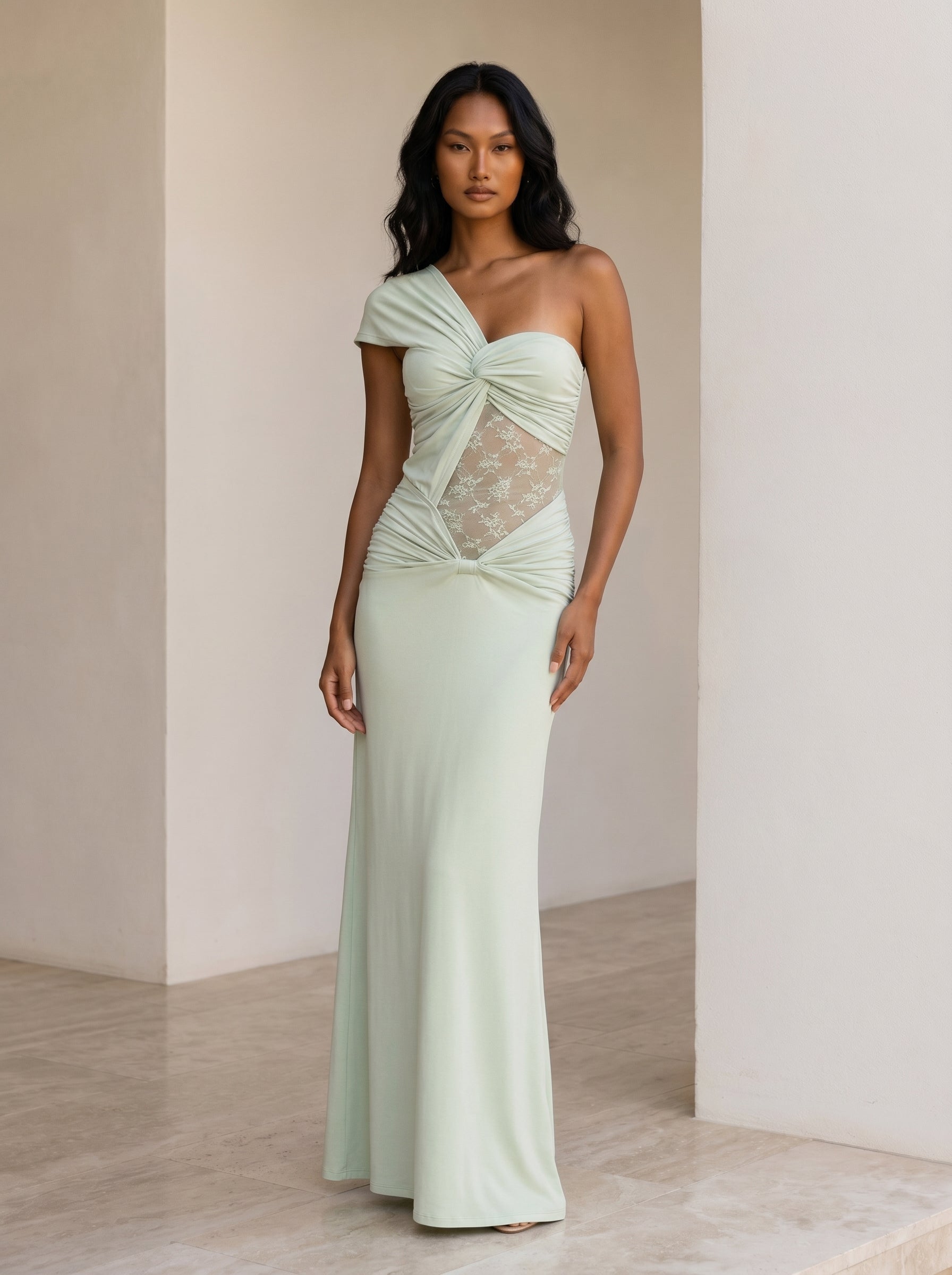 Aphrodite Maxi Dress In Green