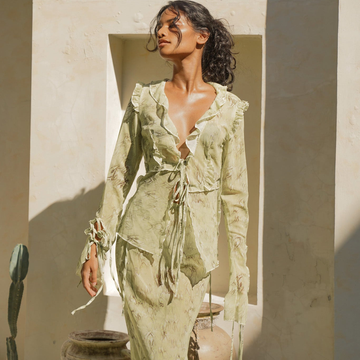Livia Two Piece Set in Green