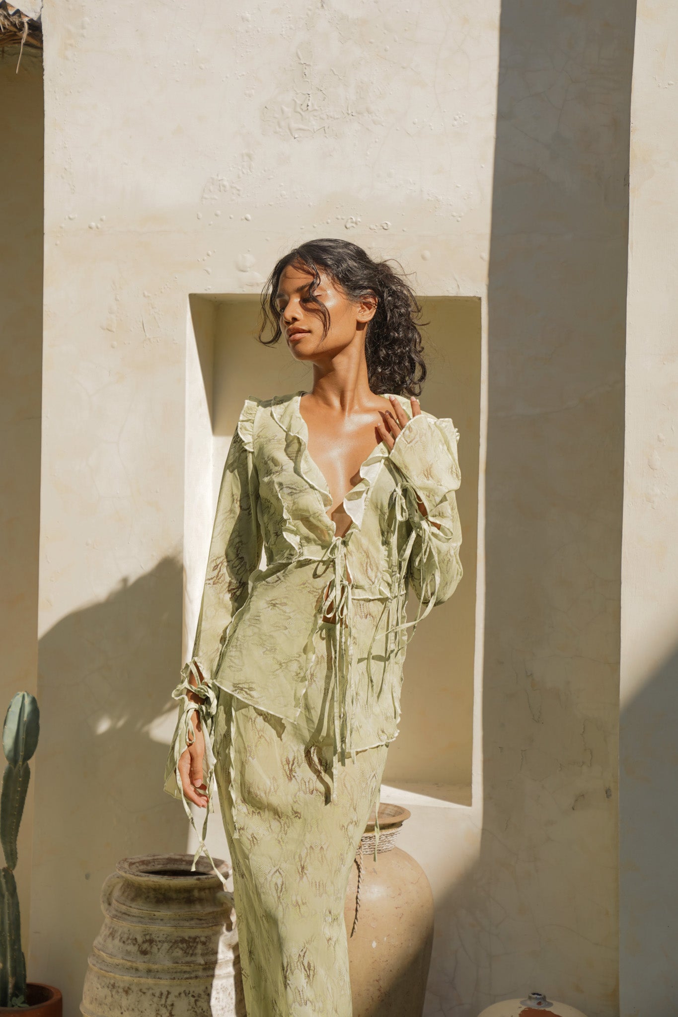 Livia Two Piece Set in Green