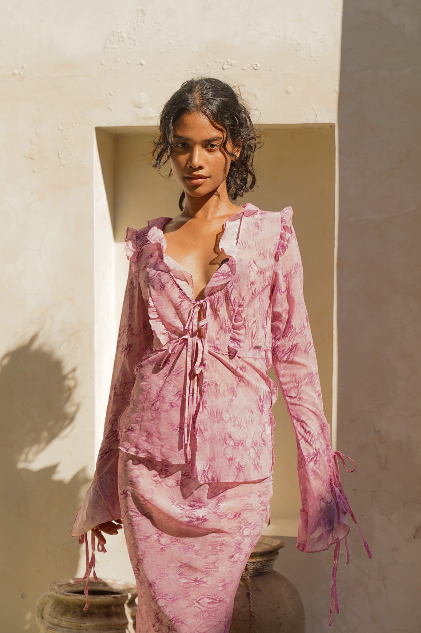 Livia Two Piece Set in Pink