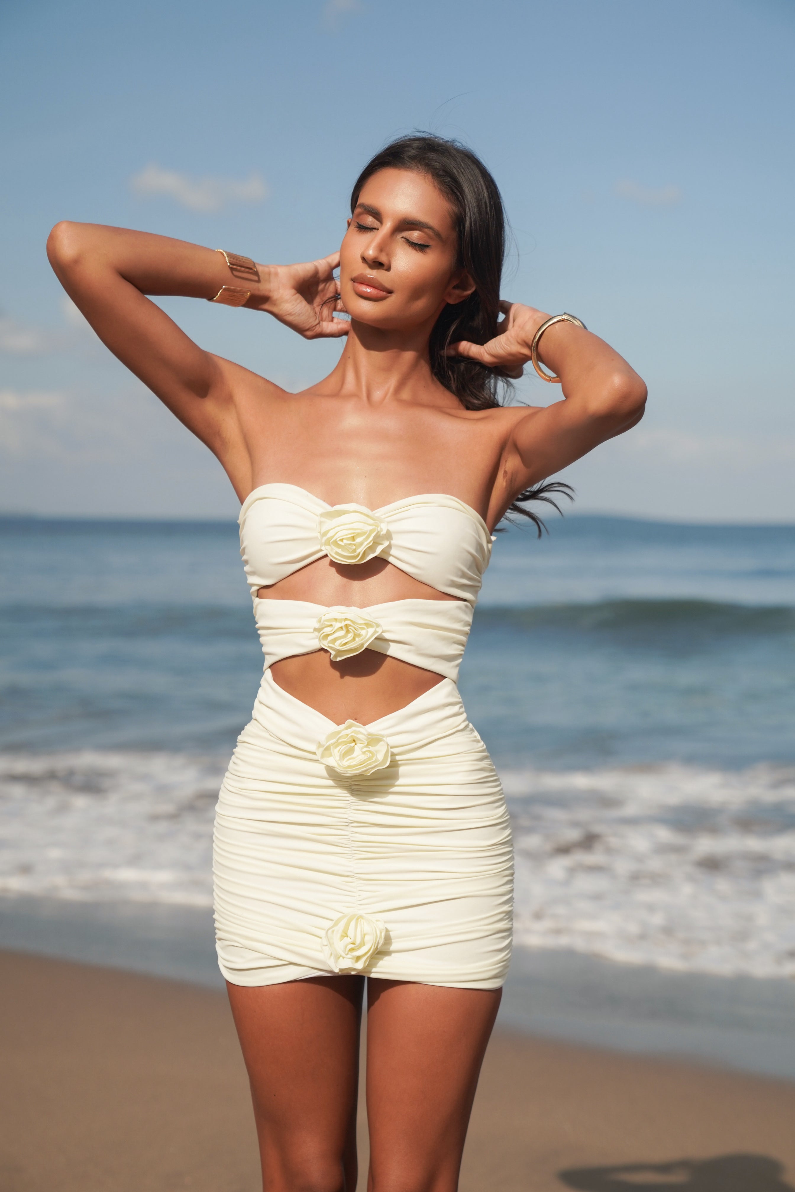 Amara Beach Skirt in White