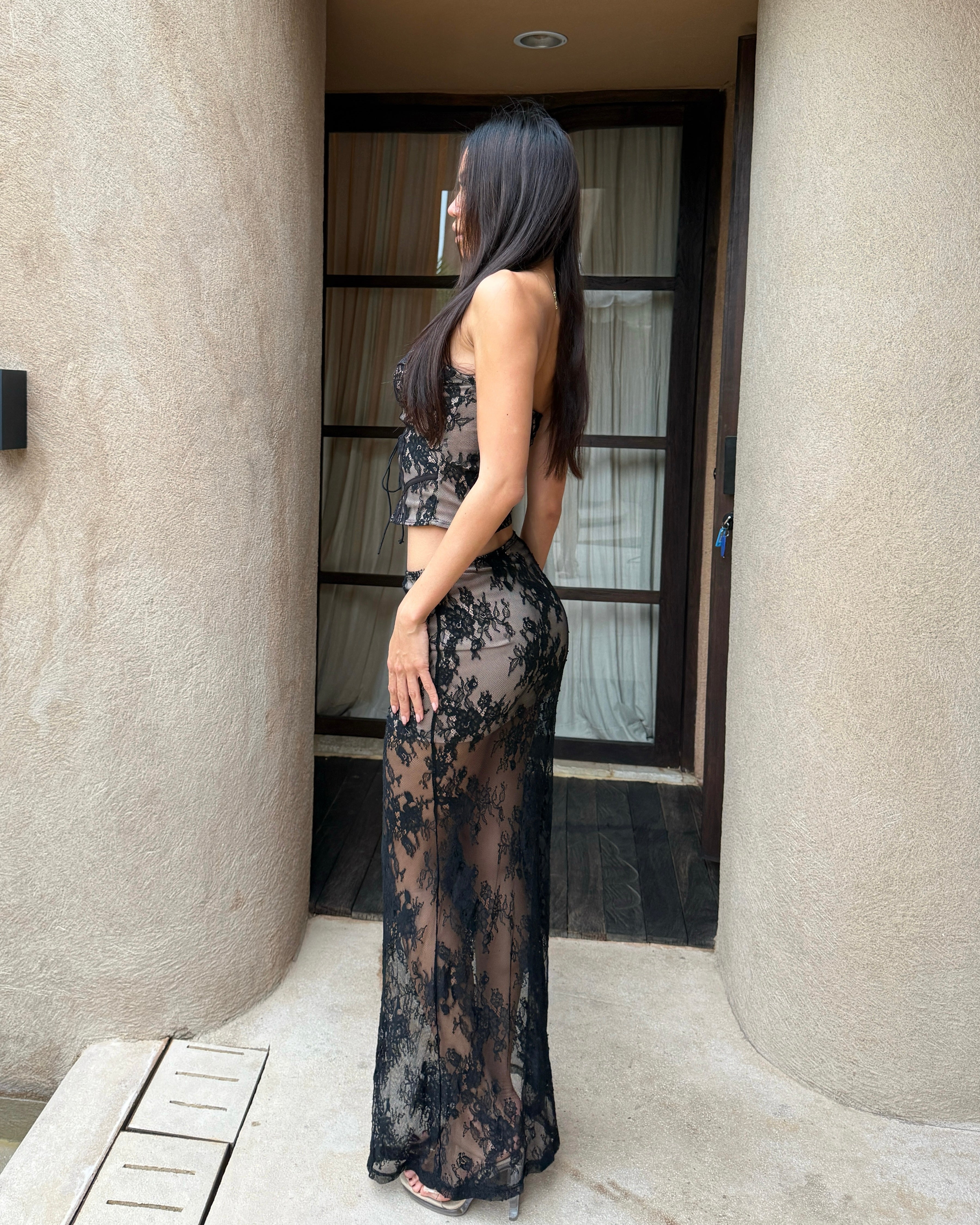 Nerina Long Dress In Black