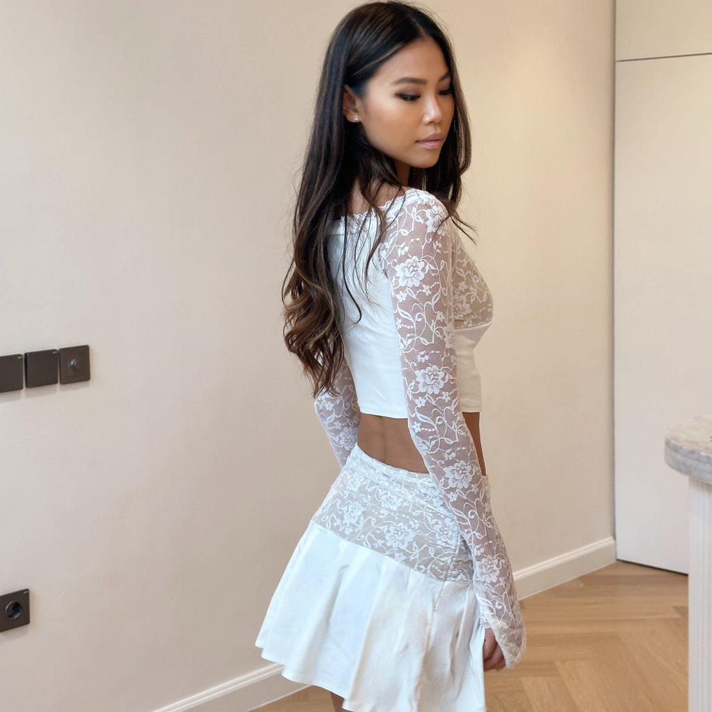 Arctic Charm Dress in White