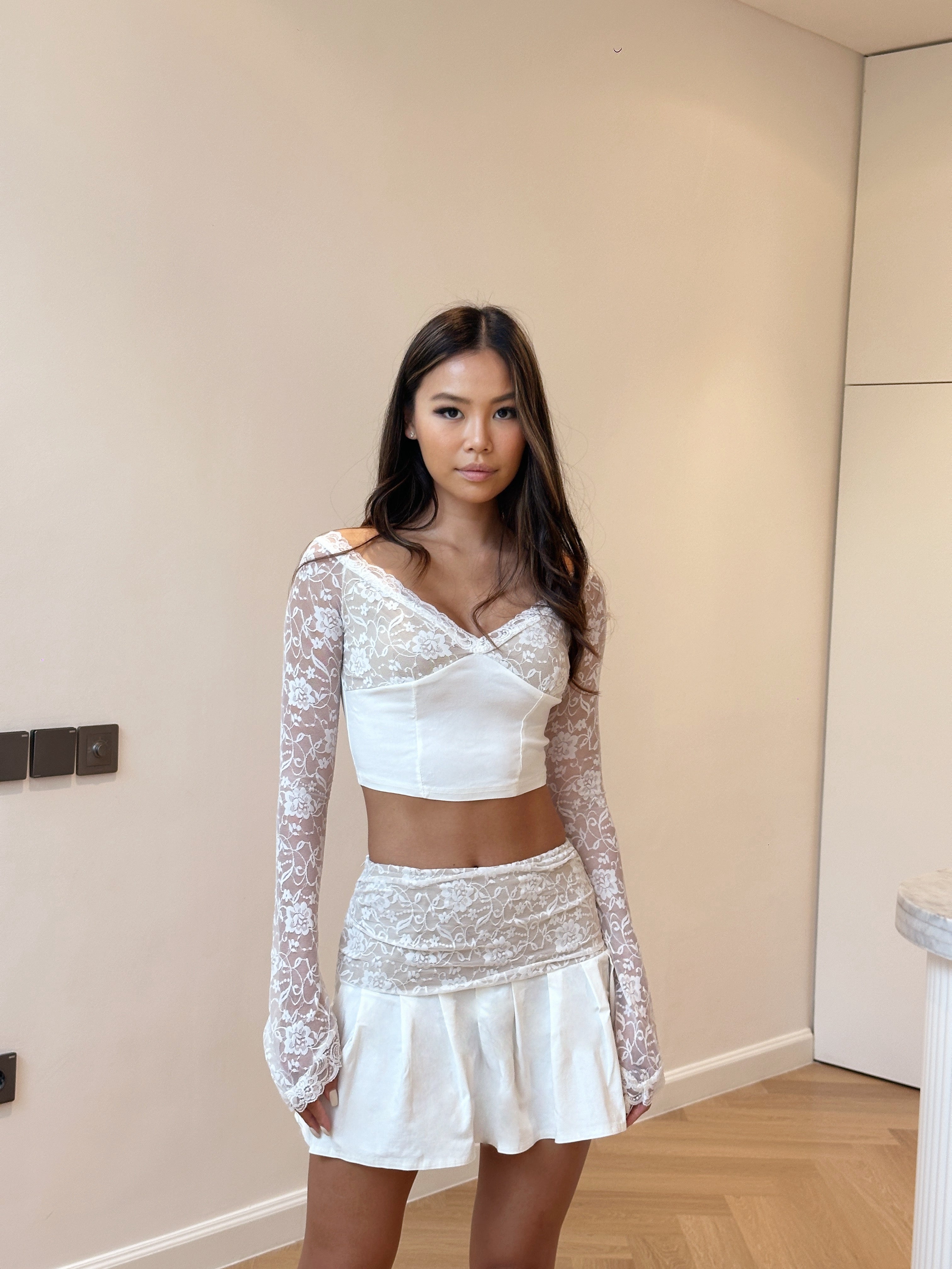 Arctic Charm Dress in White